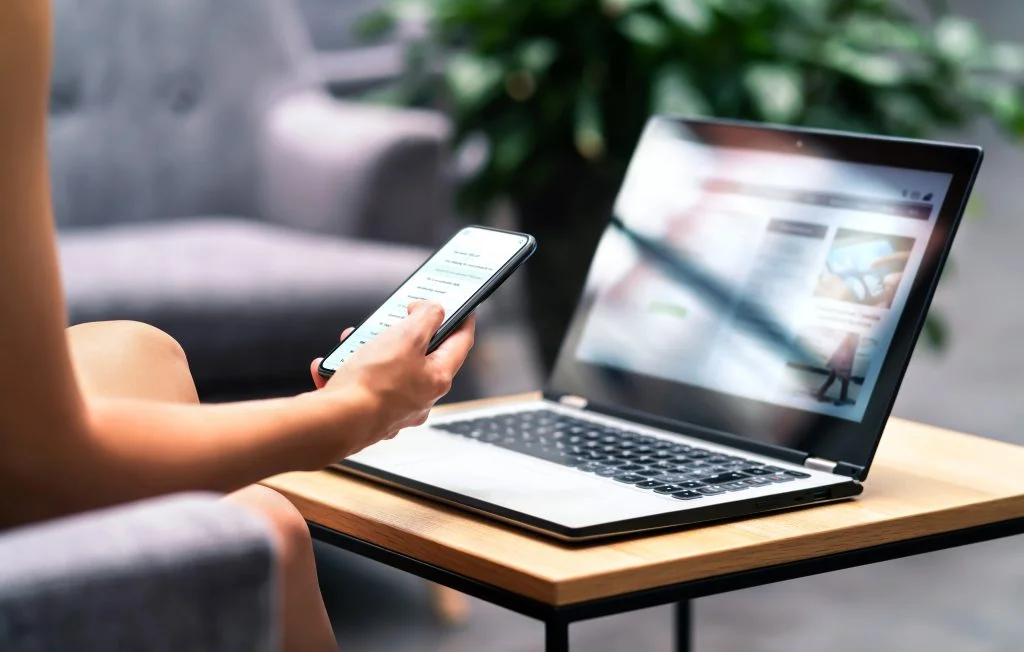 Wireless wifi for remote work in airport lounge bar, hotel lobby